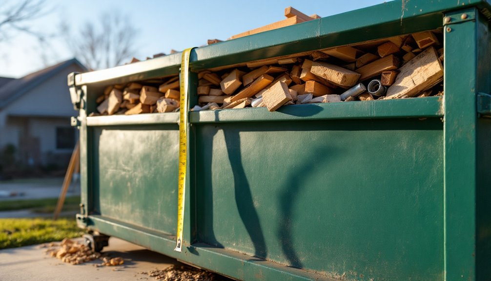 dumpster rental weight capacity inquiry