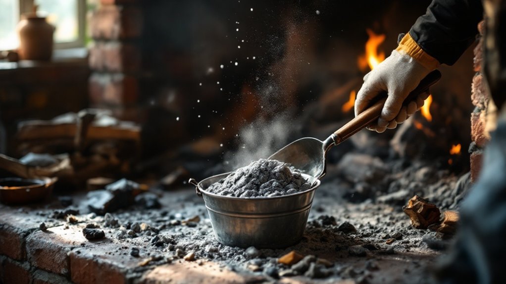 properly dispose fireplace following local regulations